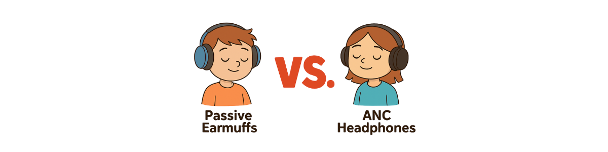Passive Earmuffs vs Active Noise Cancelling Headphones