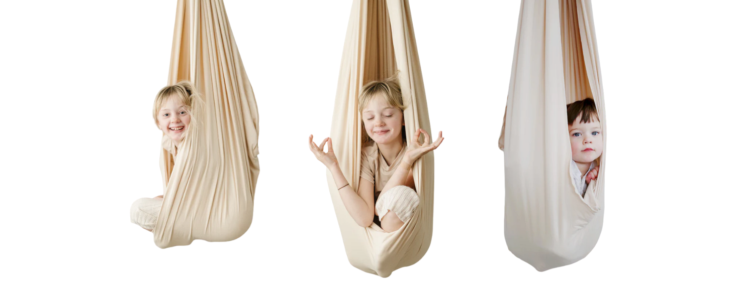 AdaptStore Cotton Sensory Swing in Use